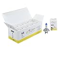 Potauto H4 CRYSTAL WHITE Halogen Headlight Bulb for Car &amp; Motorbikes with 12V 130/100W, P43T | Pack of 10