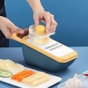 Potency Mandoline Food Slicer with Container Vegetable Cutter - Yellow