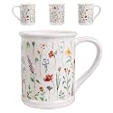 Potiera 16 oz Large Cute Floral Coffee Mug, Unique Birthday Gifts for Women