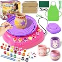 Pottery Wheel for Kids, Arts and Crafts for Kids Ages 8-12, Crafts for Girls 8-12, Complete DIY Clay Wheel Pottery Kit for Beginners, Kid Crafts Gifts for Girl Toys Ages 8 9 10 11 12 Year Old Birthday