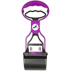upnatural potty pet pooperscooper mediumportable handle cleaning pickup clip poop scoop for dogs and cats animal wastecolor may varymediumblack