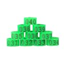 Poultry Leg Bands, 100Pcs, 16mm/20mm/25mm Inner Diameter, Clip-On Identification Rings for Chickens Ducks Goose and Birds(Green,20mm)