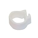 Poultry Leg Bands for Birds, 200pcs, Inner Diameter 8mm, Foot Clip Rings for Pigeon Chicks Duck Parrot Identification Supplies(White)