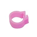 Poultry Leg Bands for Birds, 200pcs, Inner Diameter 8mm, Foot Clip Rings for Pigeon Chicks Duck Parrot Identification Supplies(Pink)