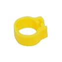 Poultry Leg Bands for Birds, 200pcs, Inner Diameter 8mm, Foot Clip Rings for Pigeon Chicks Duck Parrot Identification Supplies(Yellow)