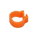 Poultry Leg Bands for Birds, 200pcs, Inner Diameter 8mm, Foot Clip Rings for Pigeon Chicks Duck Parrot Identification Supplies(Orange)