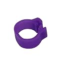 Poultry Leg Bands for Birds, 200pcs, Inner Diameter 8mm, Foot Clip Rings for Pigeon Chicks Duck Parrot Identification Supplies(Purple)