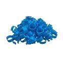 Poultry Leg Bands for Chickens, Ducks, Goose, Turkey, 100Pcs 16/20mm Identification Rings(Blue,20mm)