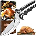 Poultry Shears Heavy Duty, Kitchen Scissors All Purpose, Chicken, Fish, Meat, Black