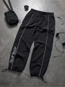 Povaxpo Printed Men Black Track Pants