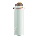 POWCAN 24 oz Travel Water Bottle: 2-in-1 Push-Button Spout &amp; Quick-Flip Straw, Leakproof, Cold 24Hrs, Fits Car Cup Holder, Stainless Steel Sports Cup for School, Travel, Gym, Outdoor Gift (Clay Bay)