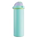 POWCAN 24 oz Insulated Water Bottle: 2-in-1 Push-Button Spout &amp; Quick-Flip Straw, Leakproof, Cold 24Hrs, Fits Car Cup Holder, Stainless Steel Sports Water Bottle, Gift for Women, Girls (Sea Princess)