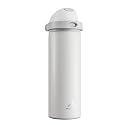 POWCAN 24 oz Metal Water Bottle with Straw for Travel: 100% Leakproof, Quick Open Lid, Keep Cold for 24 Hours, Car Cup Holder Friendly, Insulated Vacuum Flask for Commute, Workouts, Gift (Stone White)