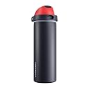 POWCAN 24 oz Stainless Steel Water Bottle: 2-in-1 Push-Button Spout &amp; Quick-Flip Straw, Leakproof, Cold 24Hrs, Fits Car Cup Holder, Insulated Vacuum Flask for Sports, Trip, School Gift (Storm Hammer)