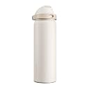 POWCAN 32 oz Insulated Water Bottle, 2-in-1 Push-Button Spout &amp; Quick-Flip Straw Lid, Leakproof, Keep Cold 24Hrs, BPA-Free, Stainless Steel Water Bottle for Sports, School, Travel, Gym (Oat Mousse)