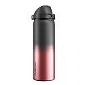 POWCAN 32 oz Stainless Steel Water Bottle: 2-in-1 Push-Button Spout &amp; Quick-Flip Straw Lid, Leakproof, Keep Cold 24Hrs, BPA-Free, Insulated Water Bottle for Sports, School, Travel, Gym, Gift (Queen)