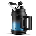 POWCAN 64 oz Insulated Water Jug, 2-in-1 Straw Spout Lid, Dual Handle, Leakproof, Keep Cold 48H, Half Gallon Stainless Steel Water Bottle for Daily, Hydration, Picnic, Travel, Gym, Workout (Mariner)