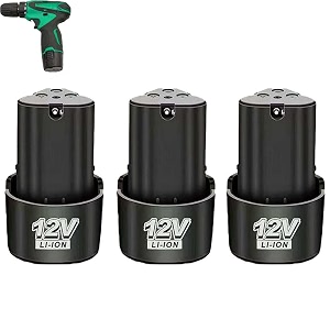 12v cordless drill driver replacement battery for 12v drillscerwdriver machines na121 3pcs 12 volt lithium-ion battery 15ah