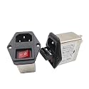 Power Filter CW1B-10A-T 10A 6A CW1B-06A-T(CW2B 10A T red Switch with Light)