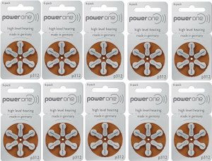 Power one P312 Hearing Aid Batteries 1.45V