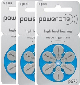 Power one P675 Hearing Aid Batteries 1.45V