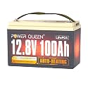 Power Queen 12V 100Ah Self Heating Lithium Battery, Charging -4°F/-20°C