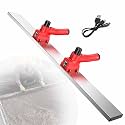 Power Screed Concrete Finishing Tool, 12000 RPM Concrete Vibrating Tool, Screed Cement Finishing with 100cm Blade, Concrete Surface Leveling Tamper Ruler Red-withtype-Cchargingcable