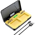 Power Smart LP-E17 Dual Fast Charger | Storage Case & SD Card Slot and Type C USB Cable | Compatible with Canon EOS R50, RP, R10, R8, R100, Rebel T7i, T8i, T6i, SL2, SL3, EOS 77D, 750D, 760D, M3,