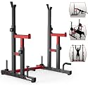 Power Squat Rack | Adjustable Barbell Rack with Weight Plate Stand | Heavy Duty Power Rack for Bench Press, Squats & Strength Training | Barbell Holder Stand & Weight Plate Stand (Squat Rack 20 [240KG])