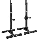 Power Squat Rack | Adjustable Barbell Rack with Weight Plate Stand | Heavy Duty Power Rack for Bench Press, Squats &amp; Strength Training | Barbell Holder Stand &amp; Weight Plate Stand (Squat Rack 20 [240KG])