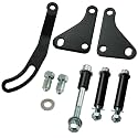 Power Steering Pump Mounting Bracket LWP SWP Compatible with SB SBC Ch-evy engines 262 265 283 302 305 307 327 350 400 Black