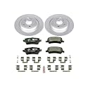 PowerStop Euro-Stop Fully Coated Rear Brake Kit For Volvo S60 2011-18 |S60 Cross Country 2016-18 |S80 2007-16 |V60 2015-18 - ECE-R90 Certified Brake Pads + Disc Rotor Upgrade, ESK4704