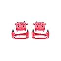 PowerStop Front Red Powder Coated Brake Caliper Pair for Saab 9-2X 2005-06 |Subaru Impreza 2002-11 |Impreza 2015-16 |Legacy 2002-04 - High-Temp Brake Caliper Upgrade, S2682