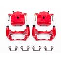 PowerStop Front Red Powder Coated Brake Caliper Pair for Chevrolet Malibu 2006-12 |Pontiac G6 2005-10 |Solstice 2006-09 |Saturn Aura 2007-09 |Sky 2007-10 - High-Temp Brake Caliper Upgrade, S4910A