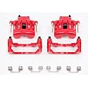 PowerStop Front Red Powder Coated Brake Caliper Pair for Dodge Challenger 2009-11 |Challenger 2019-21 |Charger 2006-11 |Magnum 2005-08 - High-Temp Brake Caliper Upgrade, S4968