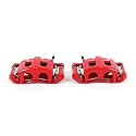 PowerStop Front Red Powder Coated Brake Caliper Pair for Ford Explorer 2006-10 |Explorer Sport Trac 2007-10 |Mercury Mountaineer 2006-10 - High-Temp Brake Caliper Upgrade, S4994