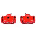 PowerStop Front Red Powder Coated Brake Caliper Pair for Chrysler 200 2011-14 |Sebring 2007-10 |Dodge Avenger 2008-14 |Caliber 2007-12 |Jeep Compass 2007-17 - High-Temp Brake Caliper Upgrade, S5032