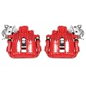 PowerStop Rear Red Powder Coated Brake Caliper Pair for Chevrolet Camaro 1993-97 | Pontiac Firebird 1993-97 - High-Temp Brake Caliper Upgrade, S4540