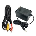Power Supply and AV Cable for Genesis 2 3, AC Power Adapter and Audio Video RCA AV Cable Compatible with SEGA Genesis 2 3 Console