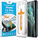 Power Theory Designed for iPhone 11 Pro Screen Protector Tempered Glass [9H Hardness], Easy Install Kit, 99% HD Bubble Free Clear, Case Friendly, Anti-Scratch, 2 Pack