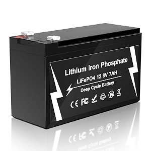 power wheels battery 12v 7ah lifepo4 battery deep cycle lithium battery built-in bms 2500 cycles rechargeable battery for lightingfish findersmall ups