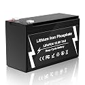 Power Wheels Battery 12V 7AH LiFePO4 Battery Deep Cycle Lithium Battery, Built-in BMS, 2500+ Cycles Rechargeable Battery for Lighting,Fish Finder,Small UPS