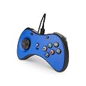 PowerA FUSION Wired FightPad Gaming Controller for PlayStation 4, PS4, Blue (Officially Licensed)