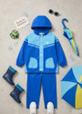 POWERAPPARELS Solid, Colorblock Boys & Girls Rain Suit