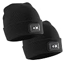 POWERCAP LED Hat Light 150 Lumens Rechargeable Fleece Beanie with Bright Built-in Headlamp Waterproof LED Warm One Size Cap