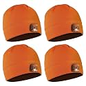 POWERCAP LED Hat Light 150 Lumens Rechargeable Fleece Beanie with Bright Built-in Headlamp Waterproof LED Warm One Size Cap
