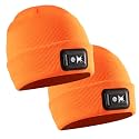 POWERCAP LED Hat Light 150 Lumens Rechargeable Fleece Beanie with Bright Built-in Headlamp Waterproof LED Warm One Size Cap