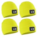 POWERCAP LED Hat Light 150 Lumens Rechargeable Fleece Beanie with Bright Built-in Headlamp Waterproof LED Warm One Size Cap