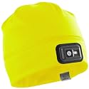 POWERCAP LED Hat Light 150 Lumens Rechargeable Fleece Beanie with Bright Built-in Headlamp Waterproof LED Warm One Size Cap