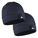 POWERCAP LED Hat Light 150 Lumens Rechargeable Fleece Beanie with Bright Built-in Headlamp Waterproof LED Warm One Size Cap